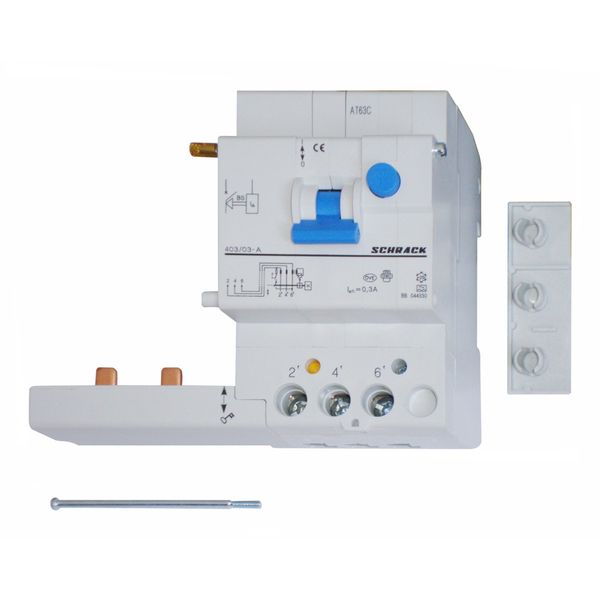 Residual Current Add-on Block 40A, 3-pole, 300mA, type A image 1