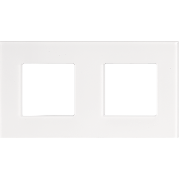 Twofold faceplate with 71 mm centre distance, Niko Pure liquid snow wh image 2