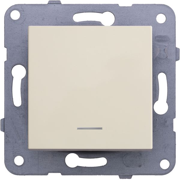 Karre Plus-Arkedia Beige (Quick Connection) Illuminated Switch image 1