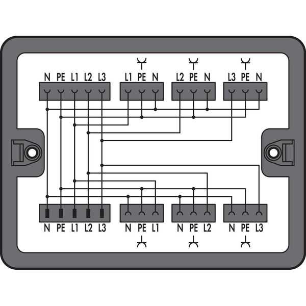 Distribution box Three-phase to single-phase current (400 V/230 V) 1 i image 2