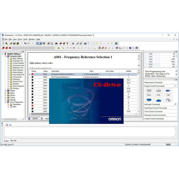 CX-Drive configuration software for inverters and servos image 2
