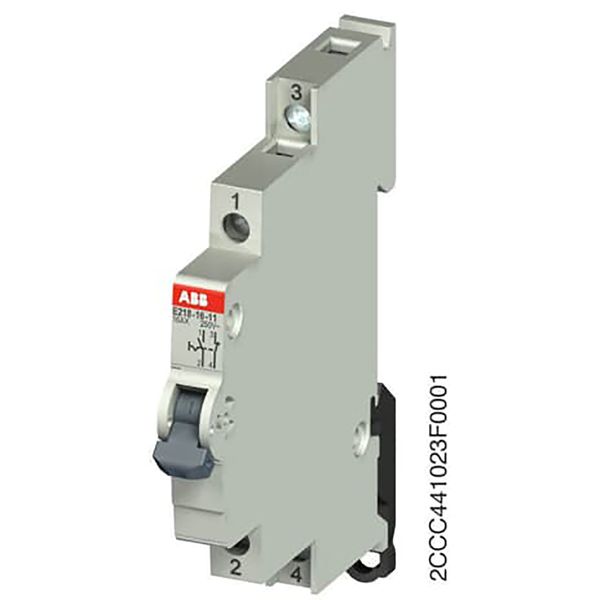 E218-16-11Control Switch,16 A,acc. to EN 250 V AC,1NO,1NC,0CO, El. Color:Grey, MW:0.5 image 1