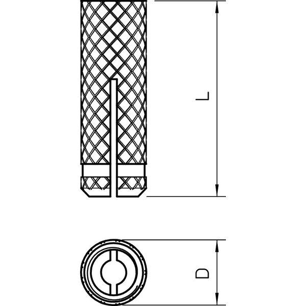 865 M8x30 Brass expanding anchor  M8 image 2