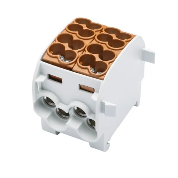 SCB 25-2 Branch distribution block Al/Cu 80120 SIMBLOCK brown image 1