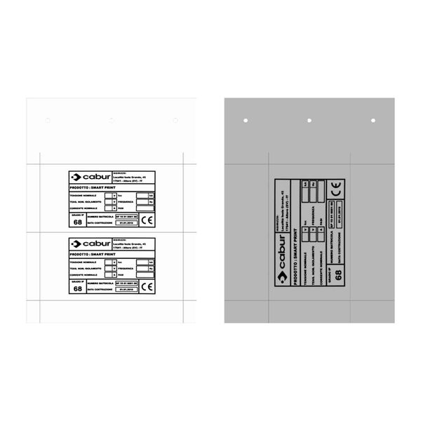 Targa Idq Pvc Adesiva Flat Metal 60x100 image 1