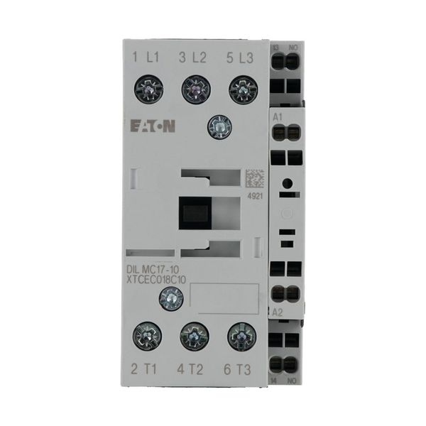 Contactor, 3 pole, 380 V 400 V 7.5 kW, 1 N/O, 230 V 50 Hz, 240 V 60 Hz, AC operation, Spring-loaded terminals image 6