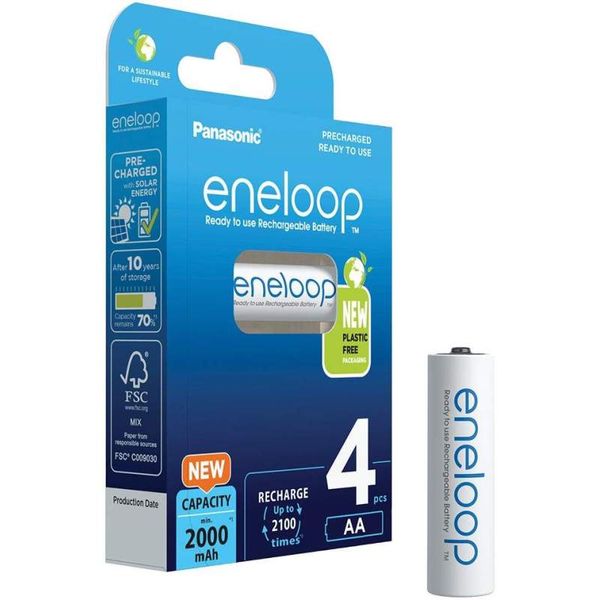 PANASONIC Eneloop K-3MCDE AA 2000mAh BL4 image 1