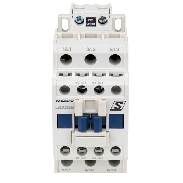 Contactor 3-pole, CUBICO Classic, 15kW, 32A, 1NO+1NC, 24VAC image 1