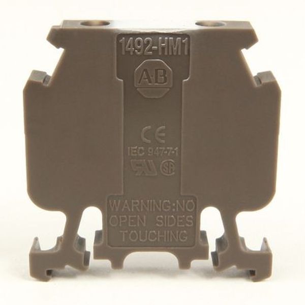 Allen-Bradley, 1492-H Finger-Safe Terminal Blocks, H-Block,Code 1,Brown image 1