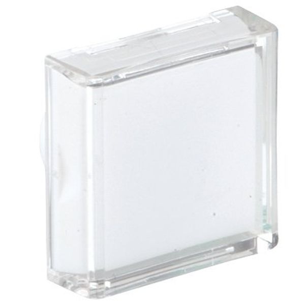 800B 16 mm Push-Button White Sq Lens Cap - Square image 2