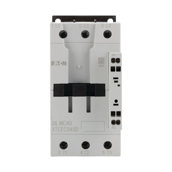 Contactor, 3 pole, 380 V 400 V 18.5 kW, 110 V 50 Hz, 120 V 60 Hz, AC operation, Spring-loaded terminals image 5