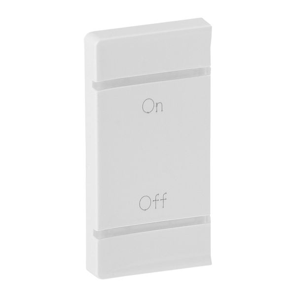 Cover plate Valena Life - ON/OFF marking - left-hand side mounting - white image 1