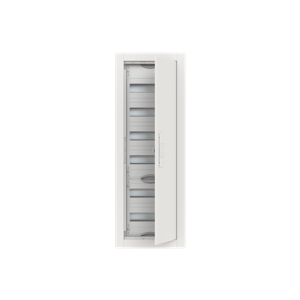 CU16V ComfortLine Compact distribution board, Flush mounting, 72 SU, Isolated (Class II), IP30, Rows: 6, 1014 mm x 365 mm x 125 mm image 1