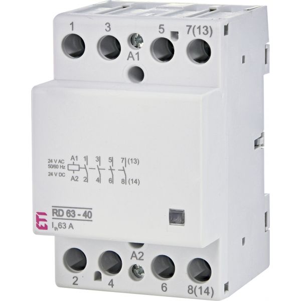 Modular contactor, RD 63-40-24V AC/DC image 1