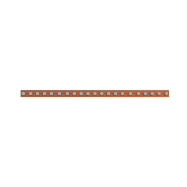 QR8HP3010 Horizontal PE busbar, 30 mm x 800 mm x 10 mm image 3