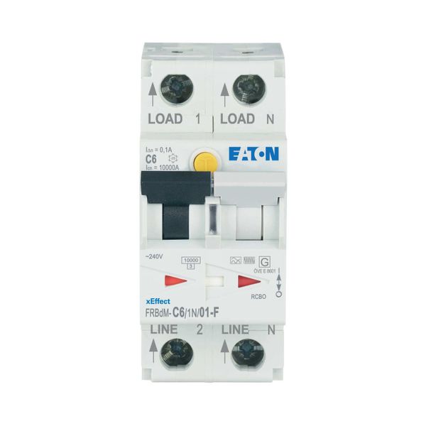 Digital RCD/MCB combination, 6 A, 100 mA, MCB trip characteristic: C, 1p+N, RCD trip characteristic: F image 6