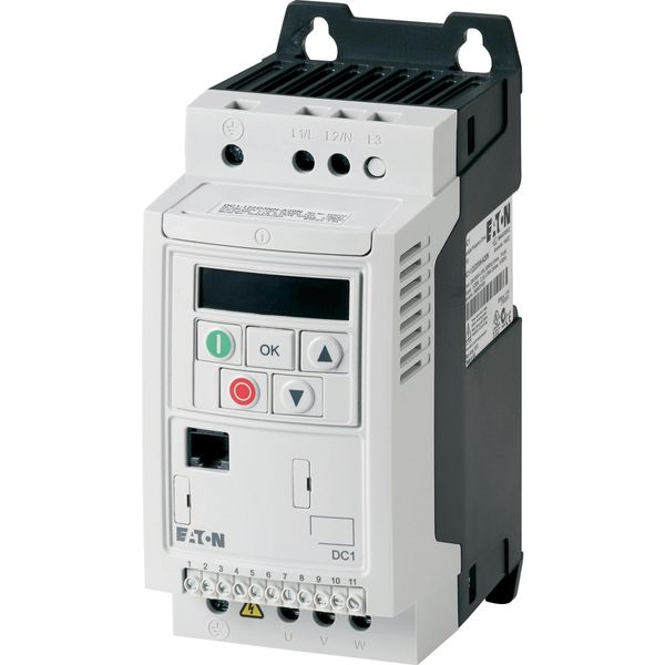 Variable frequency drive, 115 V AC, single-phase, 2.3 A, 0.37 kW, IP20/NEMA 0, FS1 image 4