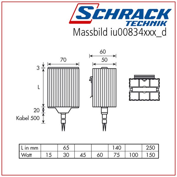 Heater 30W 12-24V AC/DC image 3