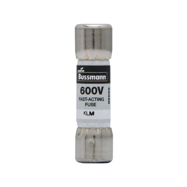 Eaton Bussmann series KLM fuse, 600 Vac, 600 Vdc, 25A, 100 kAIC at 600 Vac, 50 kAIC at 600 Vdc, Non Indicating, Fast acting, Ferrule end X ferrule end, Melamine tube, Nickel-plated bronze endcap image 6