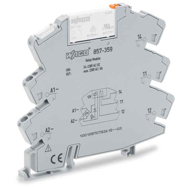 Relay module Nominal input voltage: 24 … 230 V AC/DC 1 changeover cont image 3