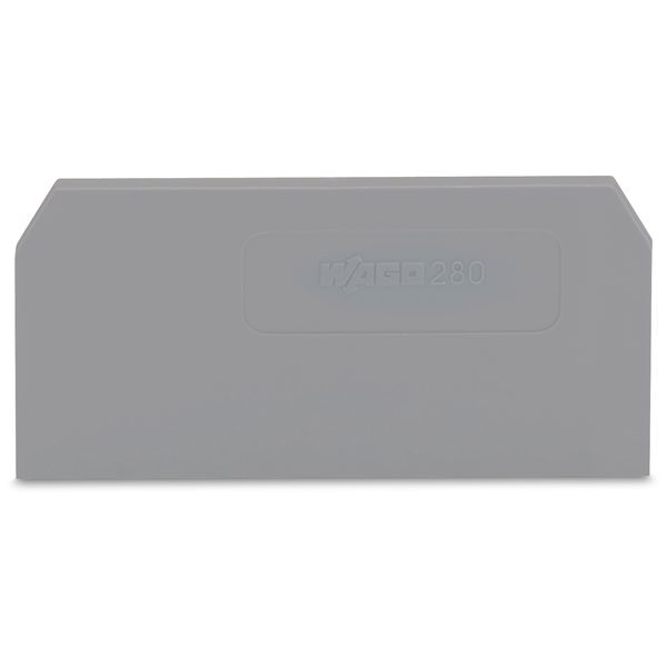 End and intermediate plate 2.5 mm thick gray image 1