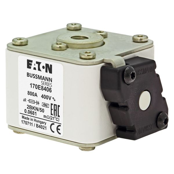 Fuse-link, high speed, 800 A, AC 400 V, size 2, aR, IEC, with indicator image 12