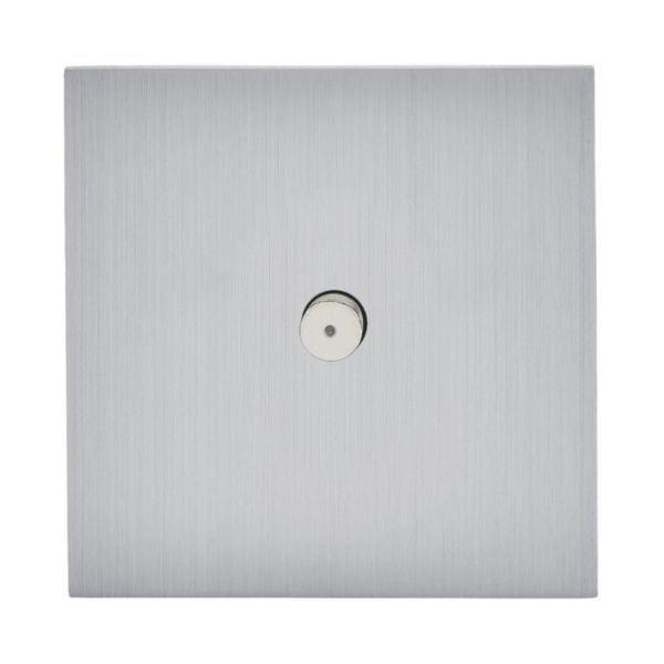 Art d'Arnould universe Epure illuminated push button with round button 2A - brushed steel image 1