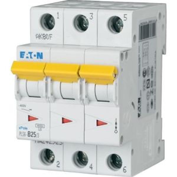 Miniature circuit breaker (MCB), 25 A, 3p, characteristic: C image 5