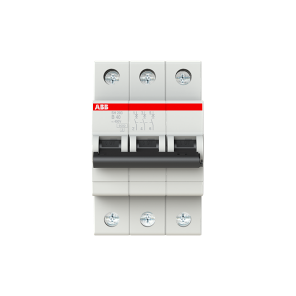 SH203-B40 Miniature Circuit Breaker - 3P - B - 40 A image 2