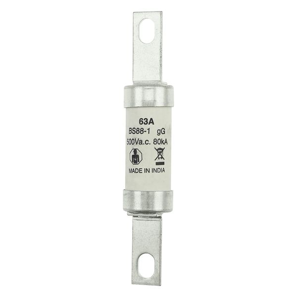 Fuse-link, LV, 63 A, AC 500 V, DC 250 V, BS88, 21 x 114 mm, gL/gG, BS image 10