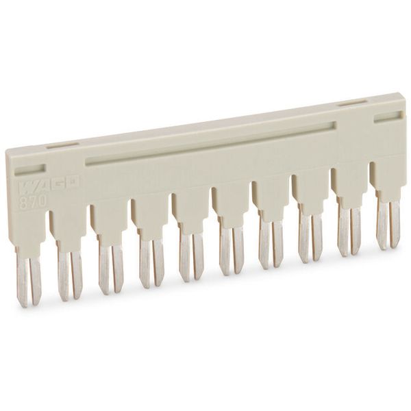 Push-in type jumper bar;insulated;10-way;light gray image 2