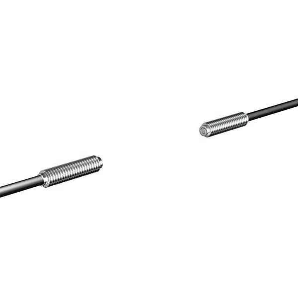 Fiber optic sensor head, through-beam, M4 cylindrical axial, R35 heat E32 2013A image 3