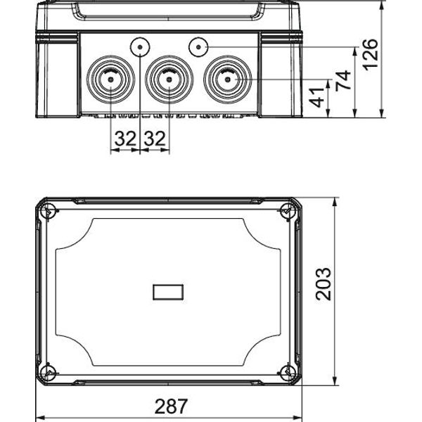 X25 SW Junction box  286x202x125 image 2