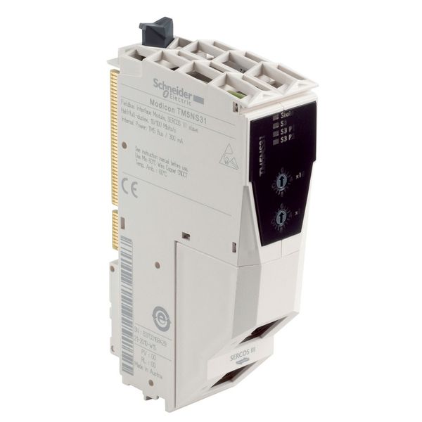 Sercos 3 communication module, Modicon TM5, fieldbus interface image 1