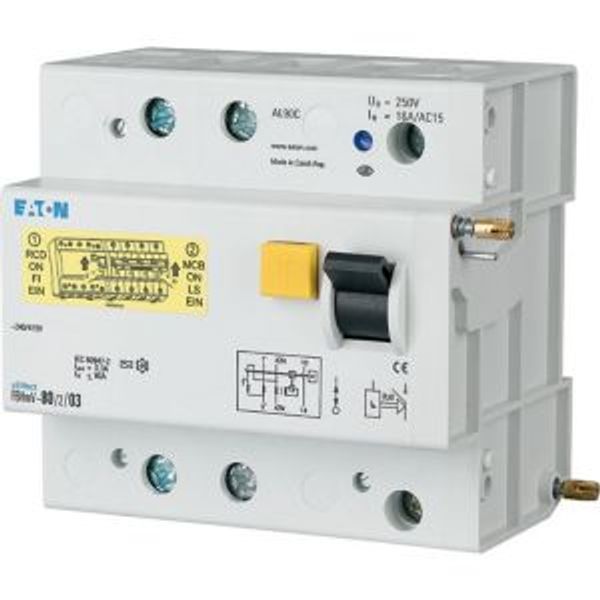 Residual-current circuit breaker trip block for AZ, 125A, 2p, 300mA, type A image 7