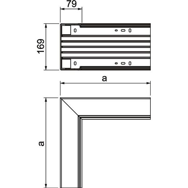 WDK I80170LGR Internal corner  329x170x80 image 2