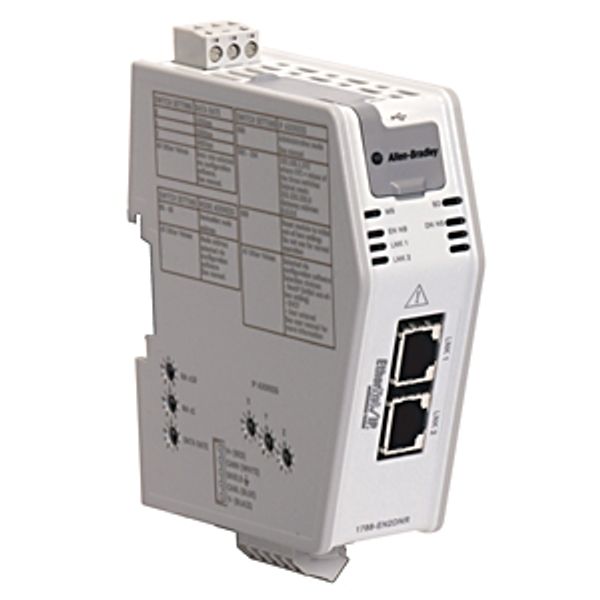 Allen-Bradley 1788-EN2DNR Communication Module, EtherNet/IP to DeviceNet Linking Device, DLR image 1