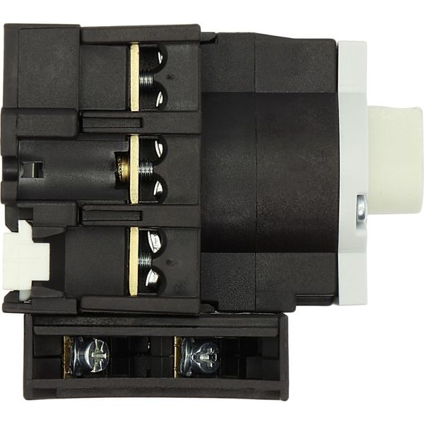 Main switch, P1, 25 A, rear mounting, 3 pole, 1 N/O, 1 N/C, Emergency switching off function, Lockable in the 0 (Off) position, With metal shaft for a image 46