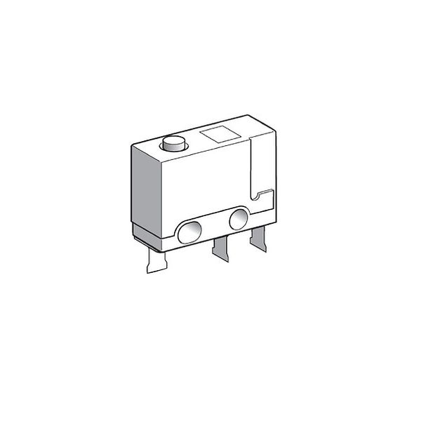 Microswitch, Limit switches XC Standard, miniature limit switch, flat plunger, solder tags image 1