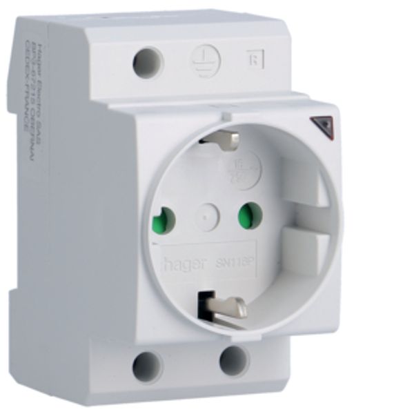 Socket 16A Schuko + Light indic. image 1