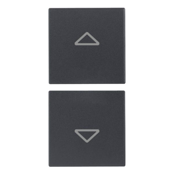 2 half buttons 1M arrows symbol grey image 1