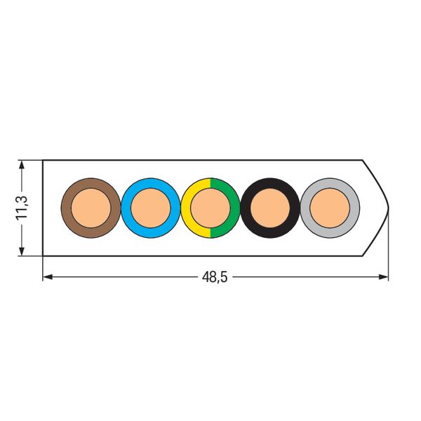 Flat cable B2ca 5G 16 mm² light gray image 4