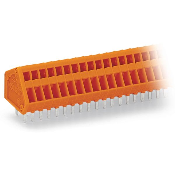 PCB terminal block 0.5 mm² Pin spacing 2.54 mm orange image 1