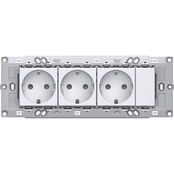 SOCKETS SET 3x SCHUKO 2P+E 16A 250V~ 7M PW 4317791 image 1