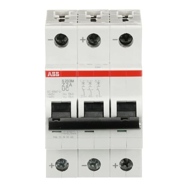 S203M-Z2UC Miniature Circuit Breaker - 3P - Z - 2 A image 2