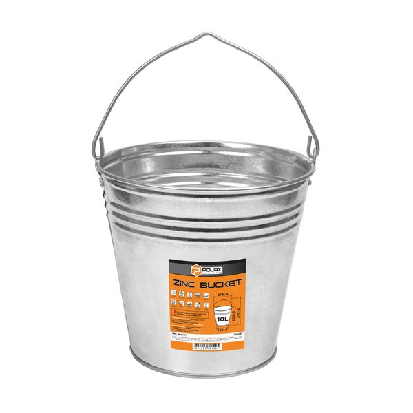 Zinc bucket 10L image 1