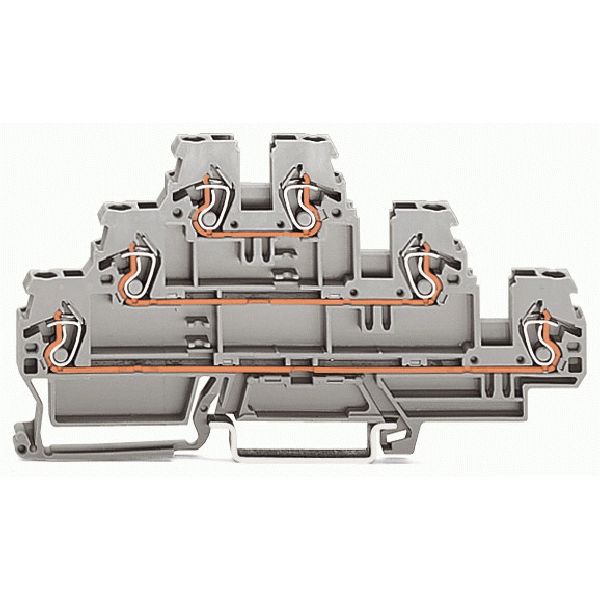 Triple-deck terminal block Through/through/through terminal block L/L/ image 1