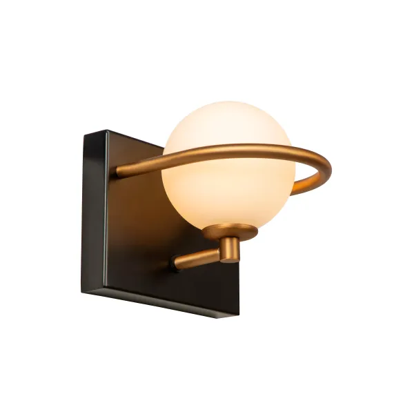 Lucide ISOBEL - Wall light Bathroom - 1xG9 - IP44 - Black image 1