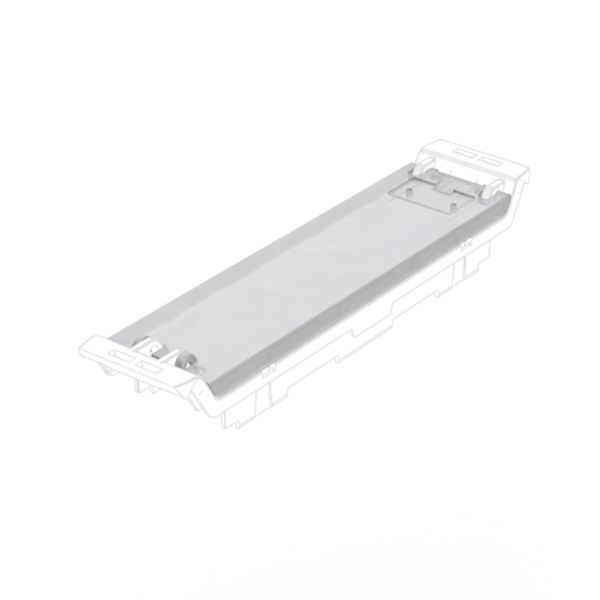 Hinged cover, IP20 in installed state, Plastic, Transparent, Width: 22 image 1