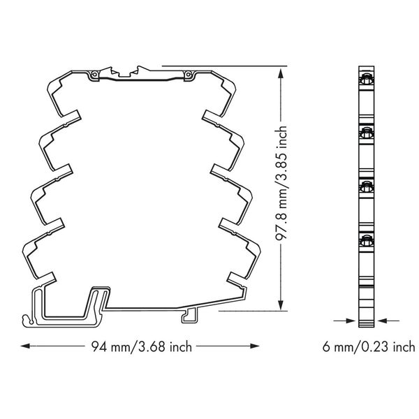 Supply and through module image 3